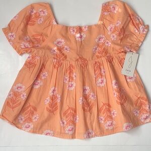 Joie Square Neck Floral Top